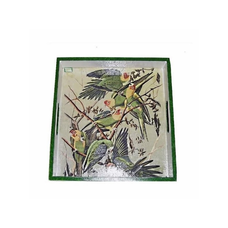 GRAND plateau Oiseaux serviettage