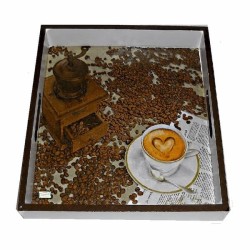 GRAND plateau bois Café serviettage