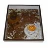 GRAND plateau bois Café serviettage