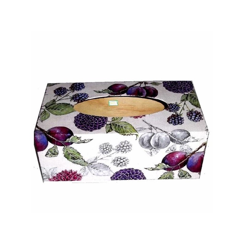 Boite mouchoirs Fruits serviettage