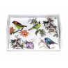 Plateau bois Oiseaux serviettage