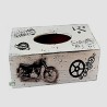 Boite mouchoirs Moto serviettage