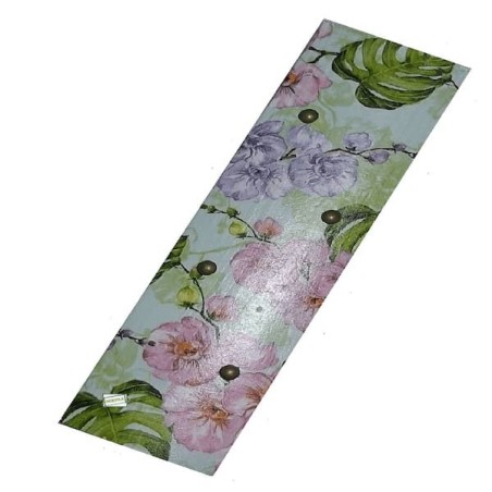 Accroche clefs Orchidés serviettage