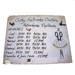 Plaque murale serviettage