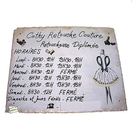 Plaque murale serviettage