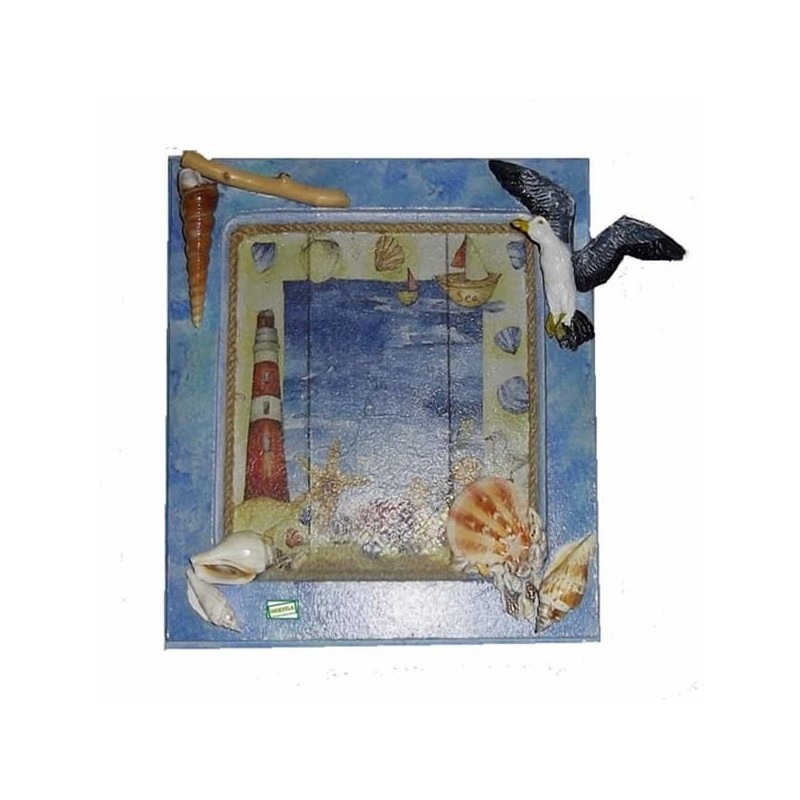 Cadre Déco La mer serviettage