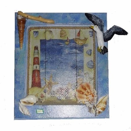 Cadre Déco La mer serviettage