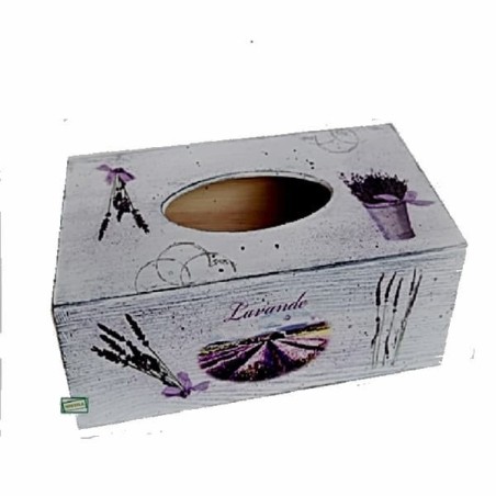 Boite mouchoirs Lavande serviettage