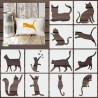 12 Pochoirs Chats Loisirs créatifs-2