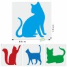 12 Pochoirs Chats Loisirs créatifs-2