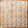 36 Pochoirs Alphabet Loisirs créatifs-1