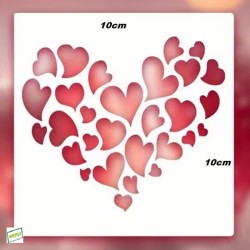 9 Pochoirs Coeurs Loisirs créatifs-2