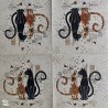1serviette papier Chats -93