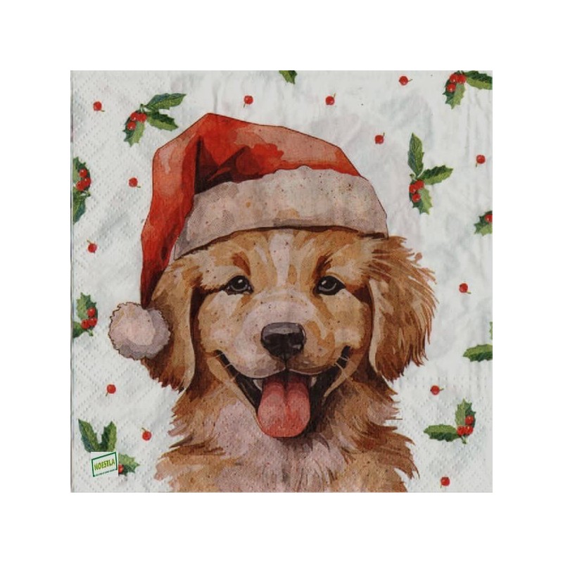 1serviette papier Chiens-80