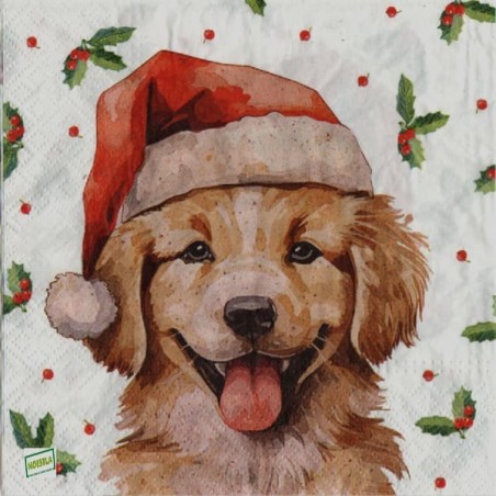 1serviette papier Chiens-80