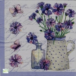 1 serviette Autres fleurs -26