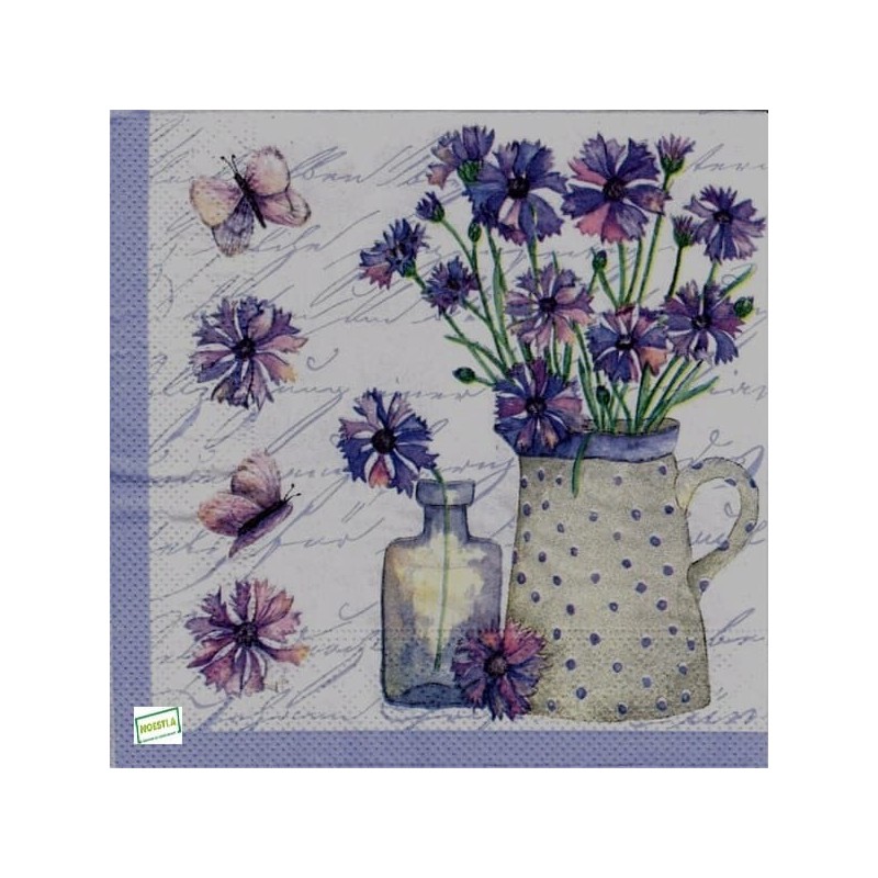 1 serviette Autres fleurs -26