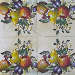 1serviette papier Fruits-77