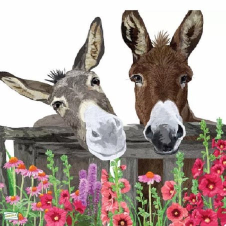 1serviette papier Les ânes-105