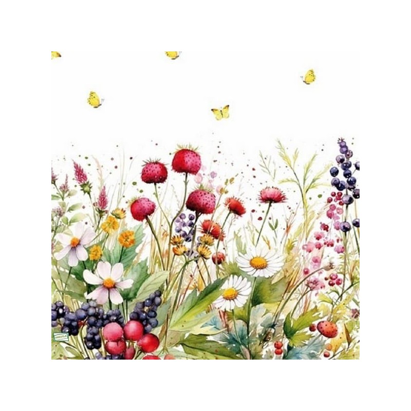 1 serviette Mix de Fleurs -28