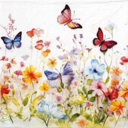 1 serviette Mix de Fleurs -55