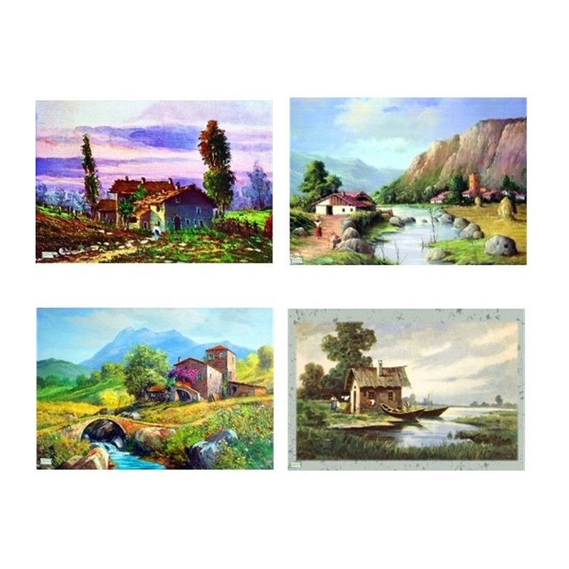 4GRANDS papiers riz Paysage-X31