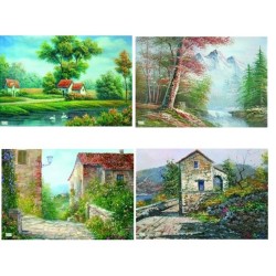 4GRANDS papiers riz Paysage-X32