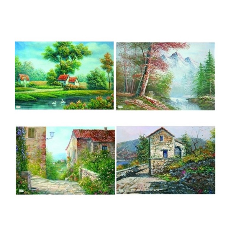 4GRANDS papiers riz Paysage-X32