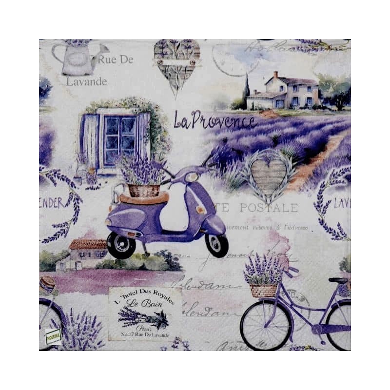 1 serviette papier Lavande -75