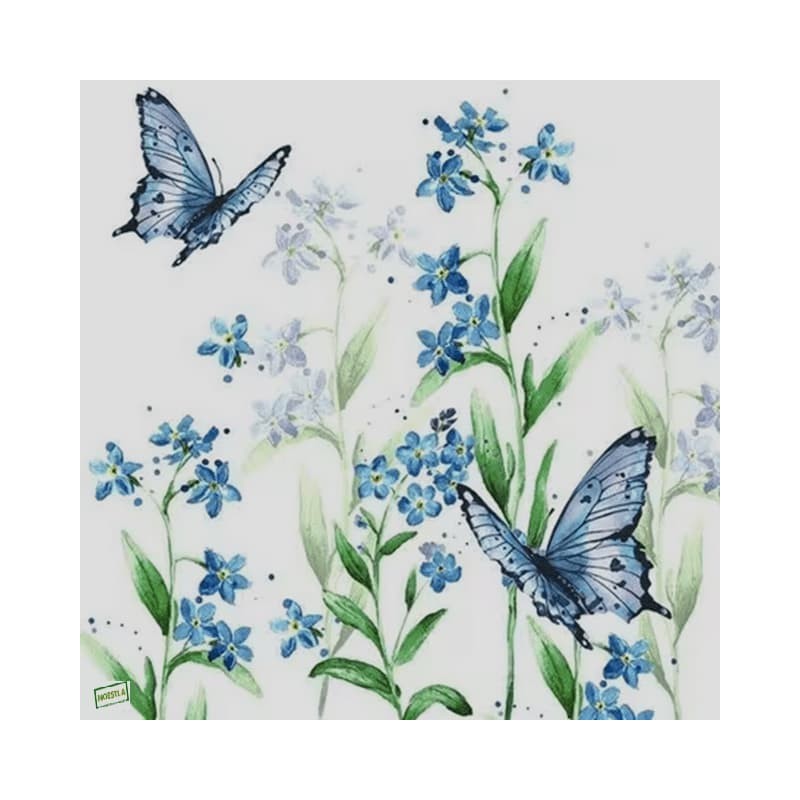 1 serviette Autres fleurs -35