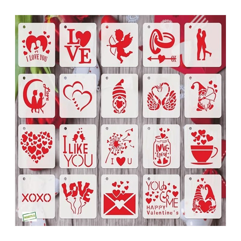20 Pochoirs Saint Valentin-1