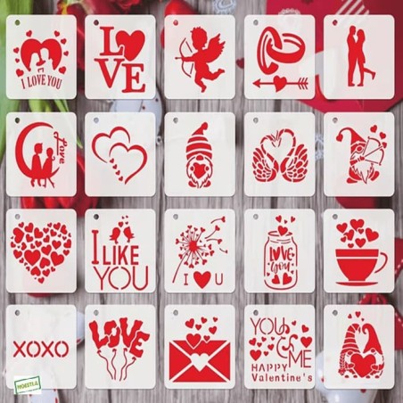20 Pochoirs Saint Valentin-1
