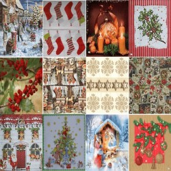 12 serviettes Noêl -L61