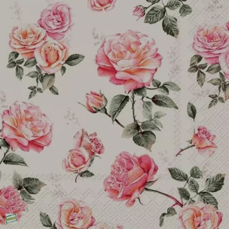 1serviette papier Les Roses-37