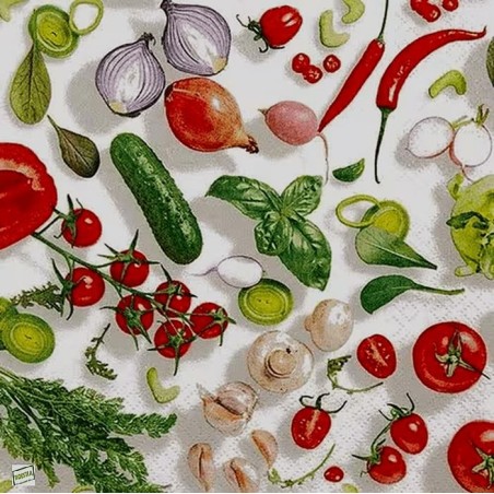 1serviette Les Légumes -1
