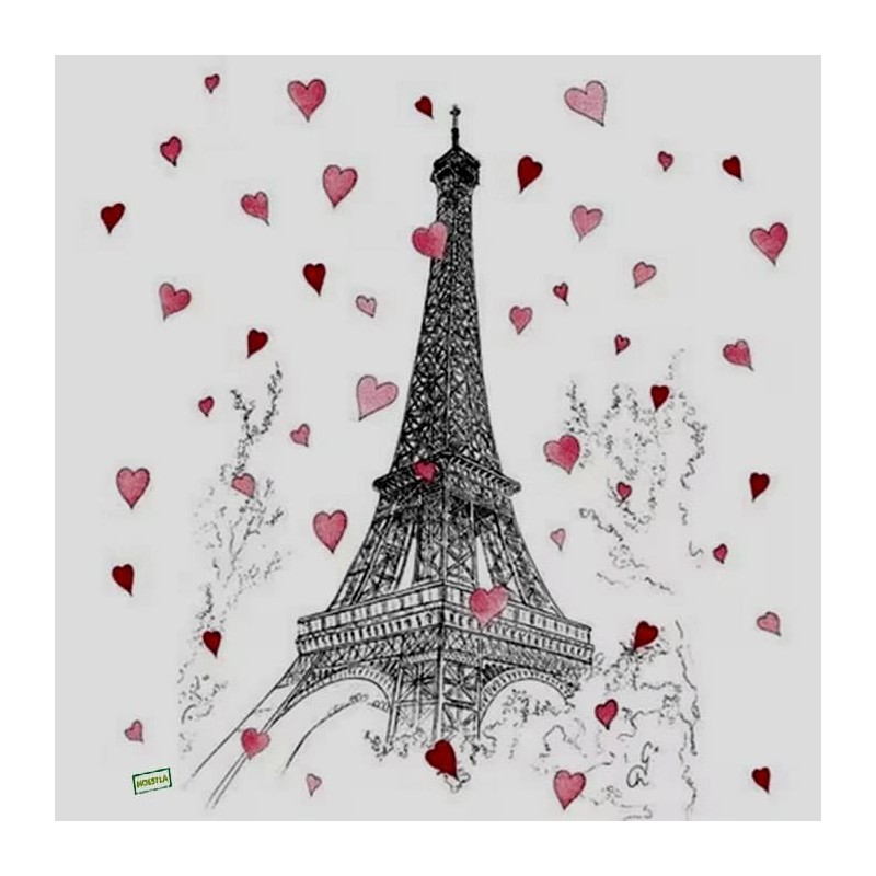 1serviette papier Paris -18
