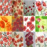 12 serviettes Coquelicots -L2