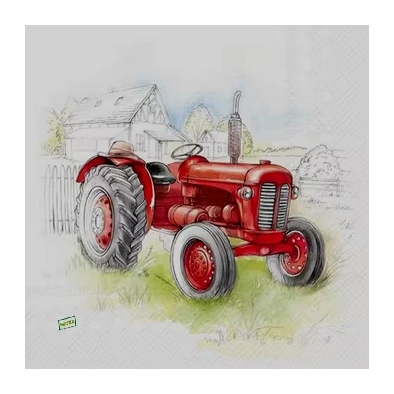 1 serviette papier Tracteur-24