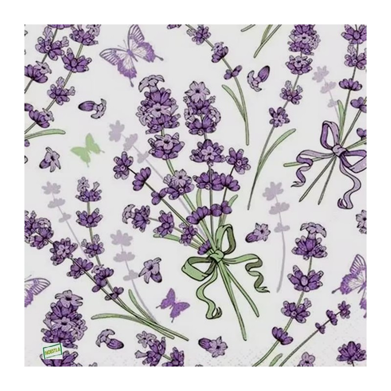 1 serviette papier Lavande -25