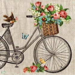 1 serviette papier Le vélo -35