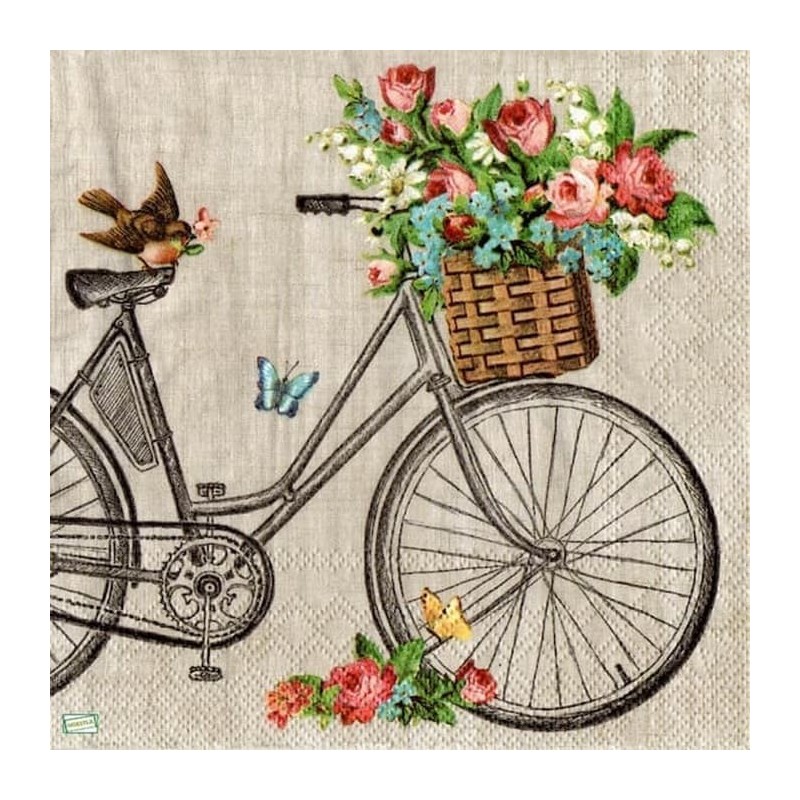 1 serviette papier Le vélo -35