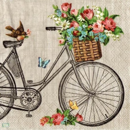 1 serviette papier Le vélo -35