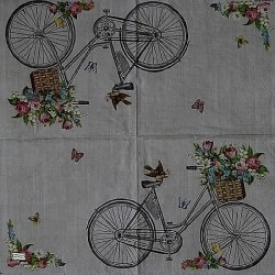 1 serviette papier Le vélo -35