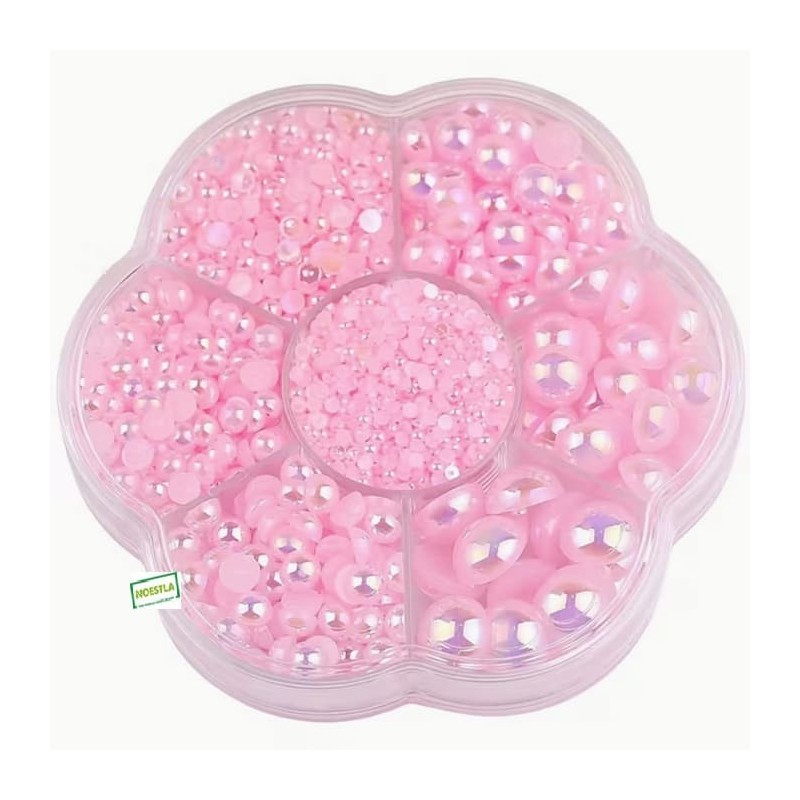 5000 demi perles Rose baby