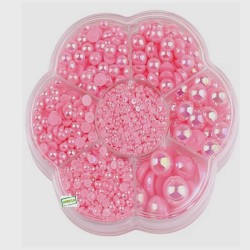 5000 demi perles Rose clair