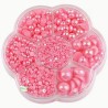 5000 demi perles Rose profond