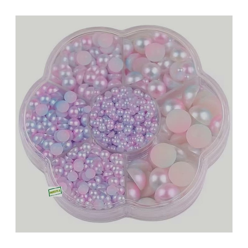 5000 demi perles Mauve