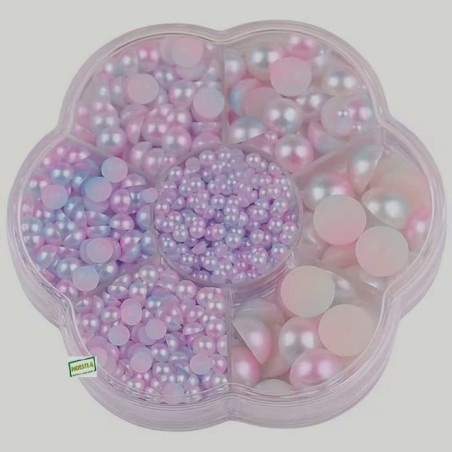 5000 demi perles Mauve