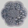 5000 demi perles Gris foncé