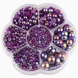 5000 demi perles Violet